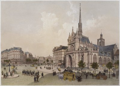 Kerk van St. Laurent, Parijs, illustratie uit 